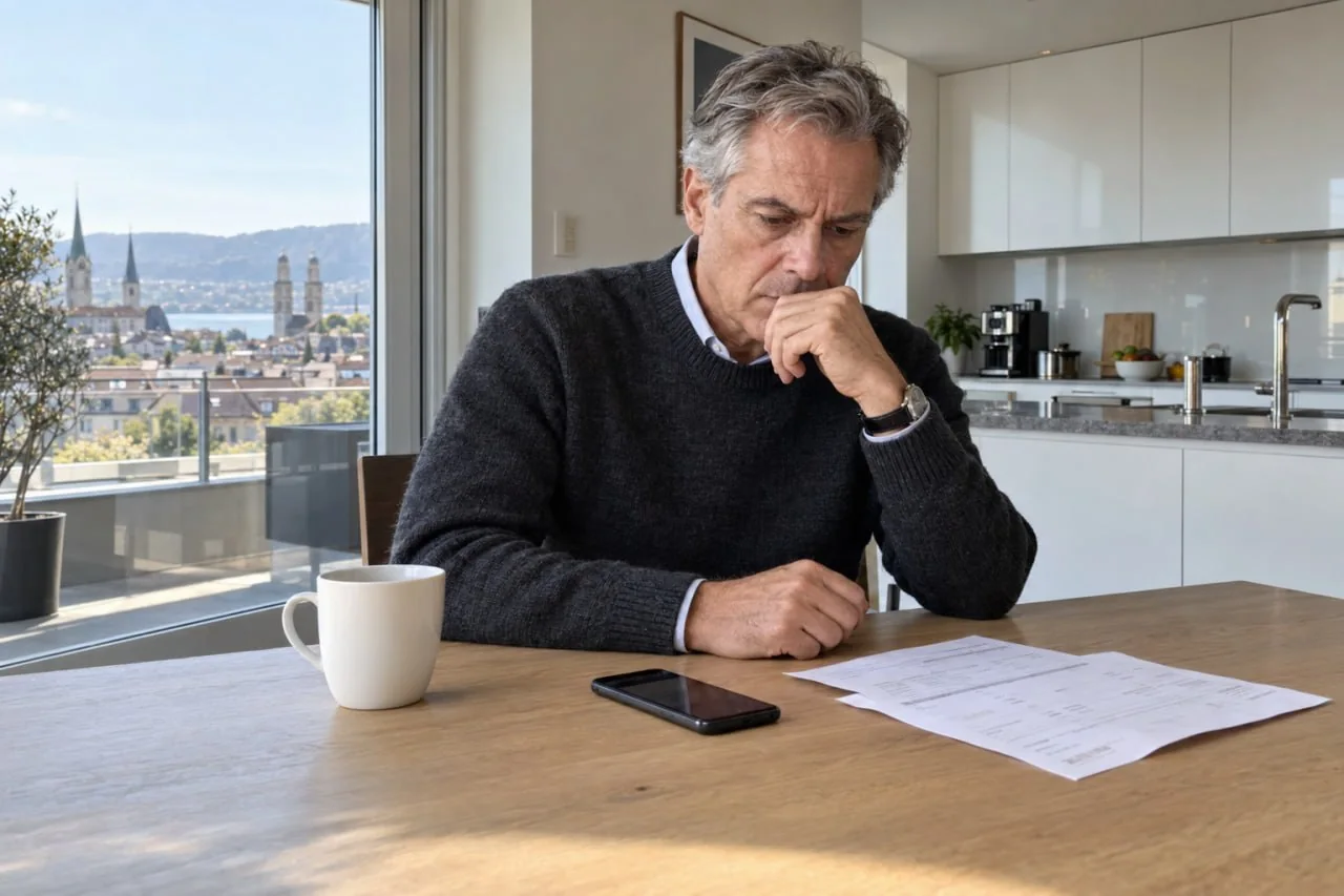 Illustration of a scenario in which anonymous Swiss investors discover digital asset losses
